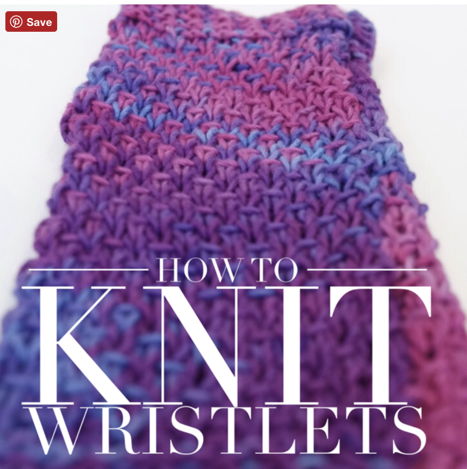 How to Make Knit Wristlets Pattern & Video Free Knitting Pattern by