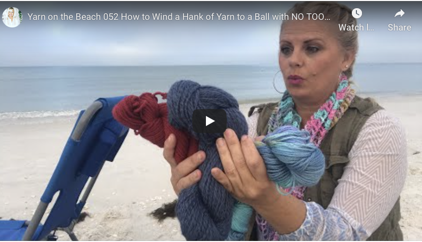 How to wind a hank of yarn into a ball