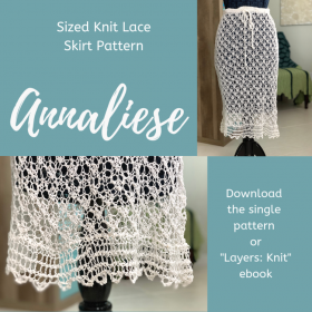Annaliese Skirt Pattern from Layers Knit Book by Kristin Omdahl