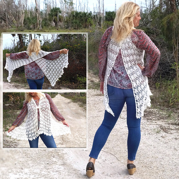 Chantilly Lace Vest Crochet Pattern