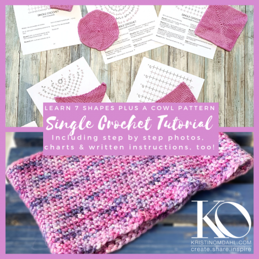 Single Crochet Tutorial plus Shadow Cowl Pattern