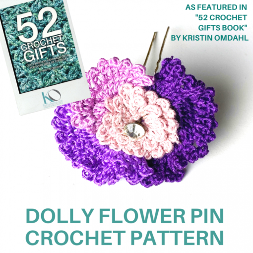 Dolly Flower Pin Crochet Pattern