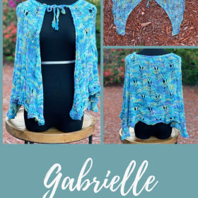 Gabrielle Cape Pattern from Layers Knit Book by Kristin Omdahl 