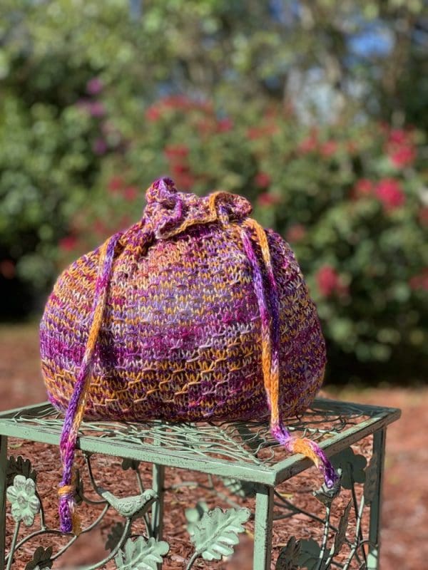 Maggie Drawstring Knit Bag Pattern Custom Knit Patterns for Sale