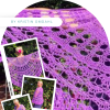 sadie purple crochet shawl pattern