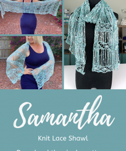 Samantha Knit Shawl Pattern by Kristin Omdahl