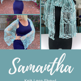 Samantha shawl pattern from Layers Knit Book by Kristin Omdahl 