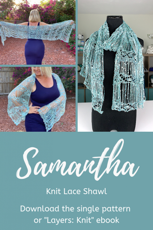 Samantha Knit Shawl Pattern by Kristin Omdahl