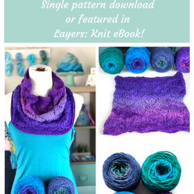 Zoe Cowl Pattern from Layers Knit Book by Kristin Omdahl 