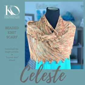 Celeste Scarf Pattern from Layers Knit Book by Kristin Omdahl