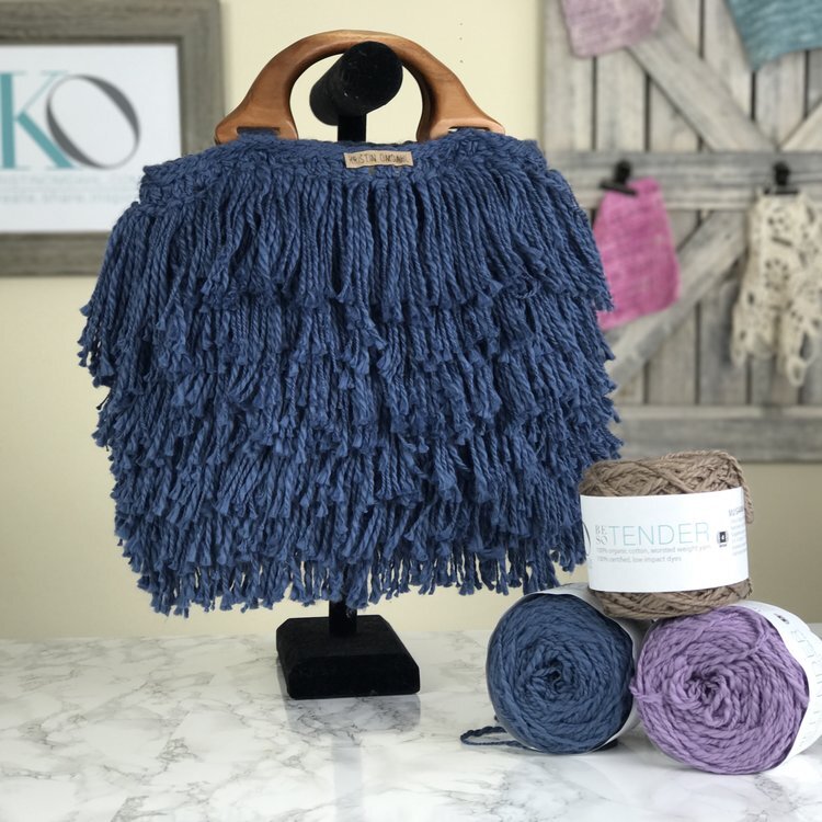 Crochet Purse Handle With Beads And Fringe Tutorial - The Purple