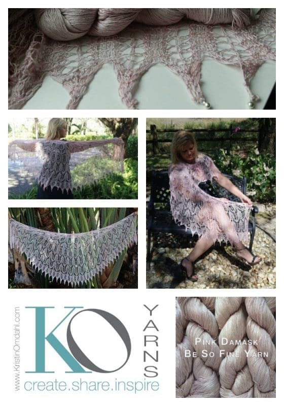 Shield Maiden Knit Lace Shawl Pattern | Custom Knit Patterns for Sale