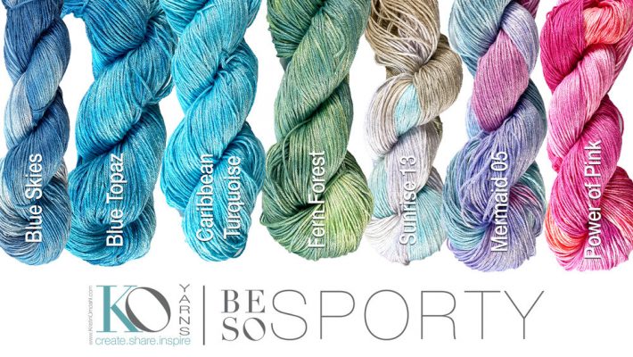 Be so sporty Yarn New colors Kristin Omdahl