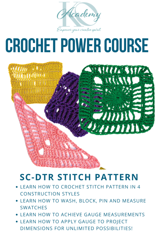 Crochet Power Sc Dtr Course taught by Kristin Omdahl