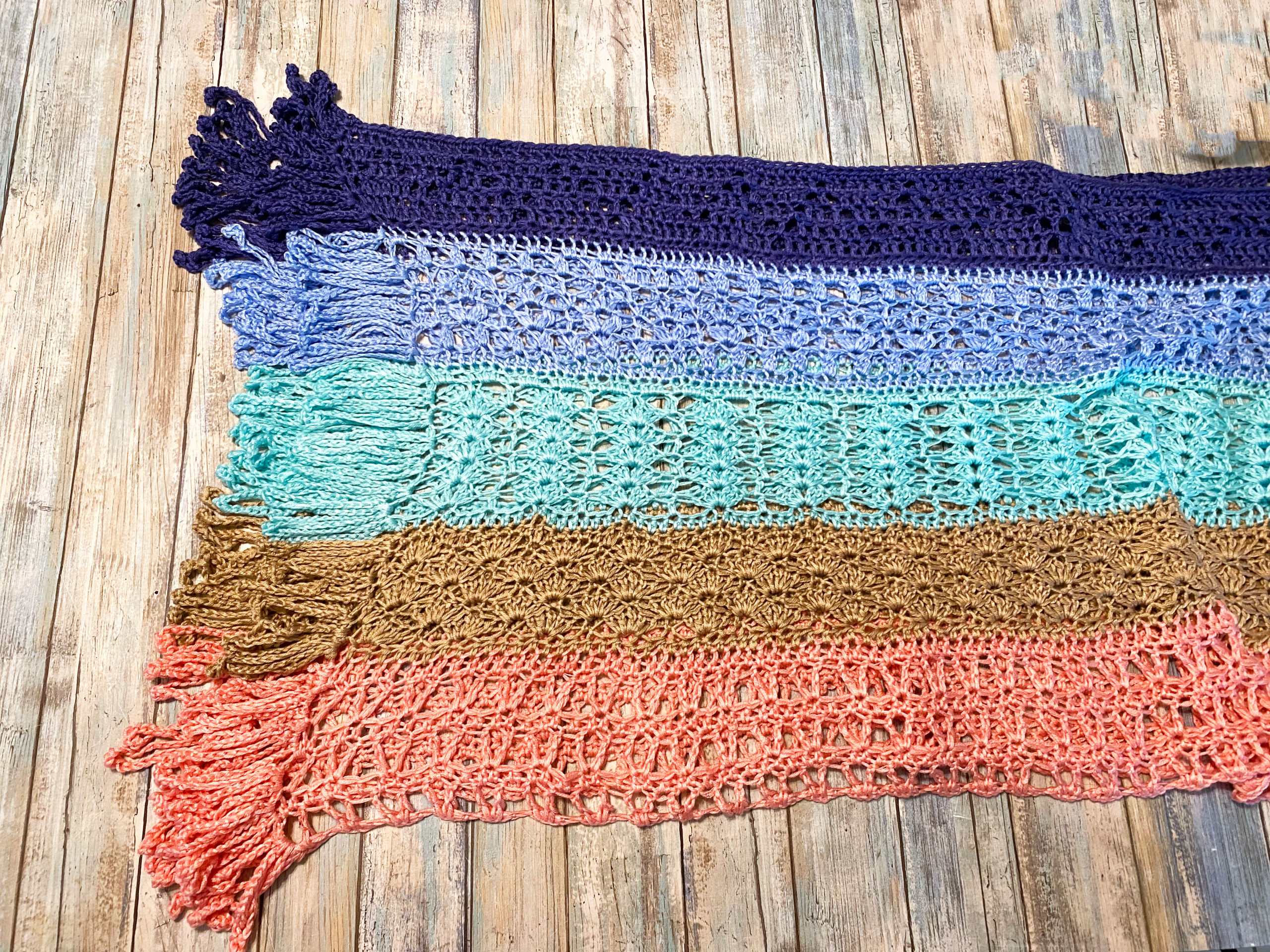 Layla Stitch Sampler Crochet Shawl Pattern - Image 2