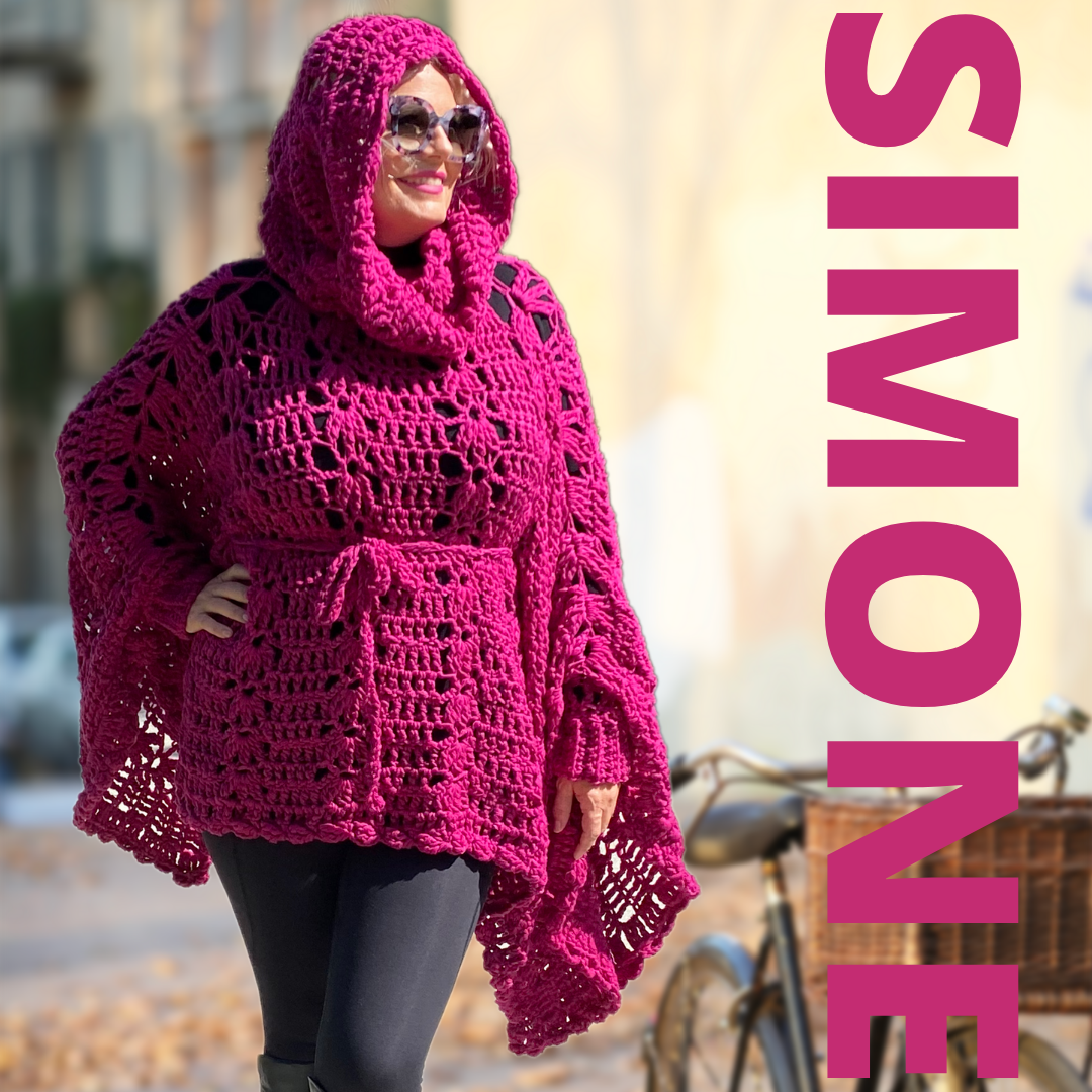 Crochet Hood Poncho Cowl CROCHET PATTERN Hooded (Instant Download