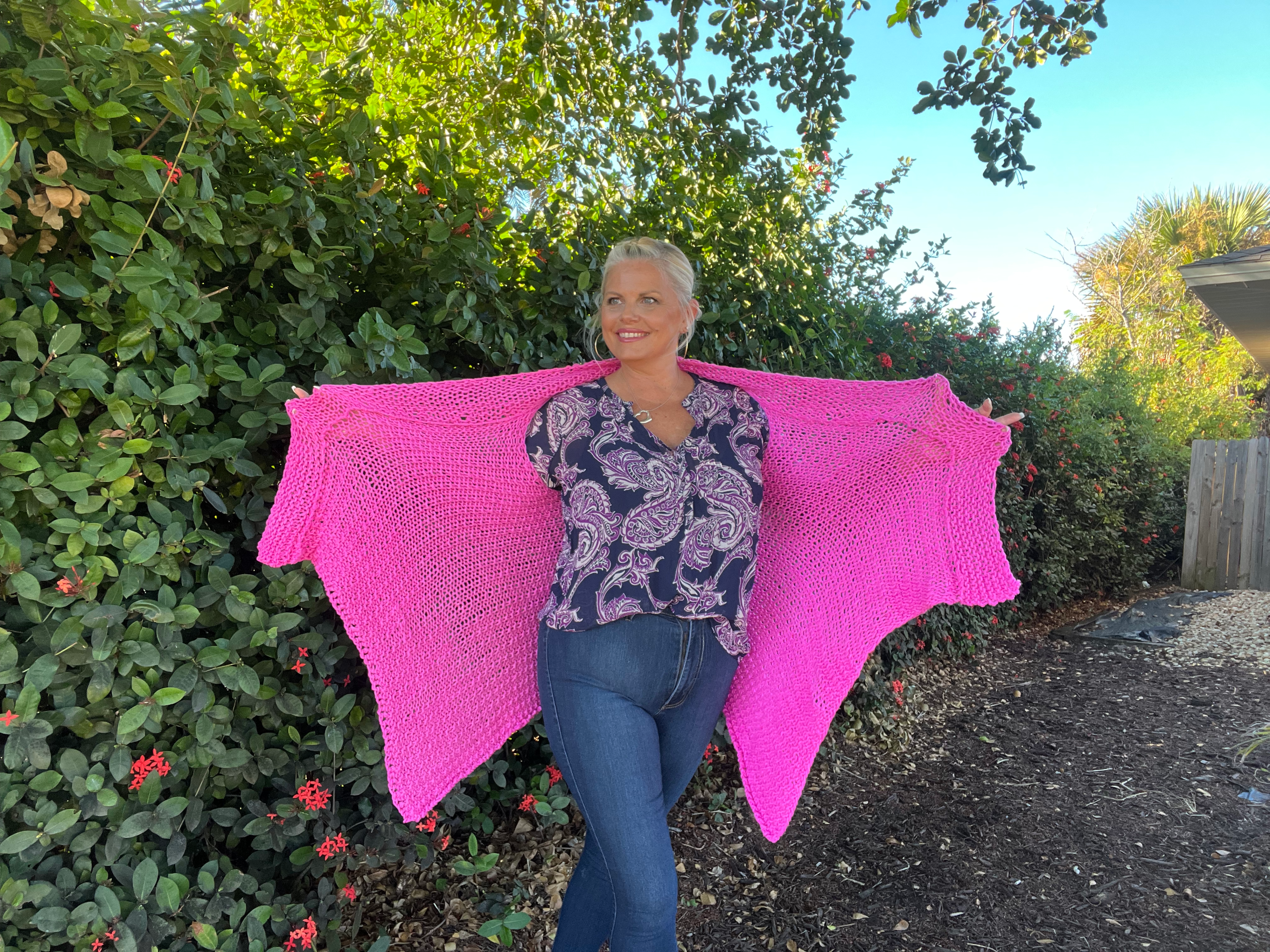 Posie Knit Cardi Wrap Vest Pattern - Image 2
