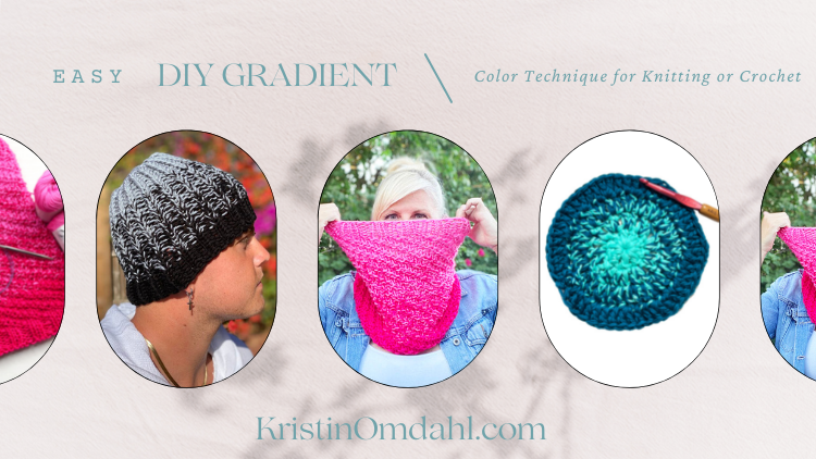 Easy DIY Gradient Color Technique for Knitting or Crochet