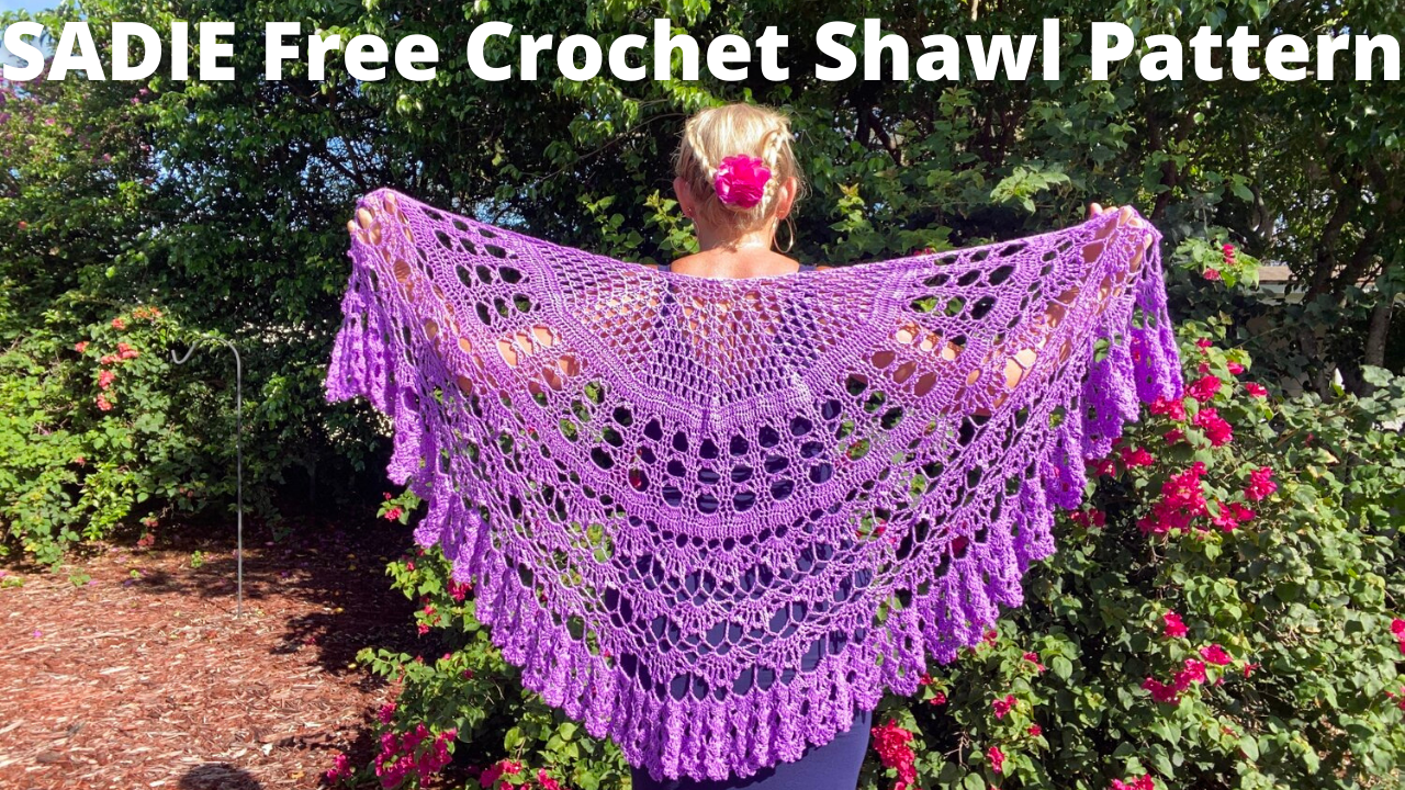 Crochet Pattern Pineapple Shawl Wrap Immediate Download PDF 