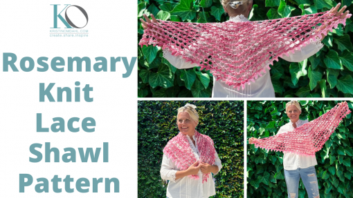 Rosemary Knit Lace Shawl Pattern