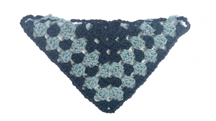 Adding color stripes techniques in top down crochet shawl patterns