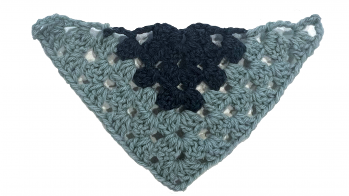 Adding color stripes techniques in top down crochet shawl patterns