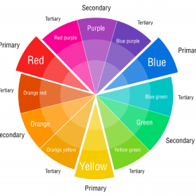 choose crochet stripes color with color wheel