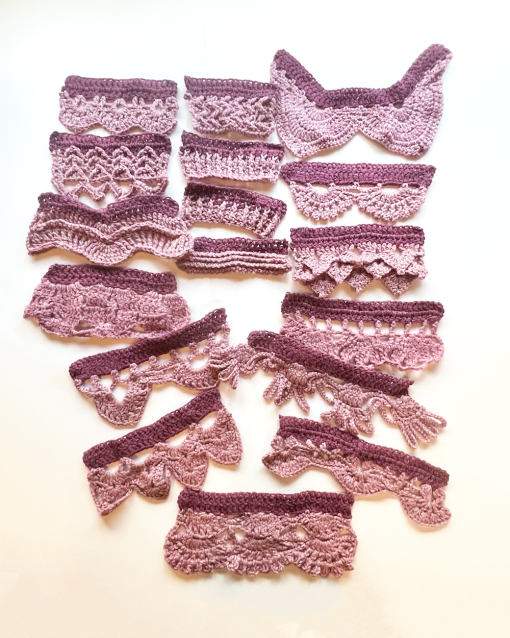 crochet edging samples from Crochet Power 2: Edgings book by Kristin Omdahl