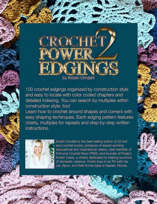 Crochet Power 2 Edgings book by Kristin Omdahl back cover