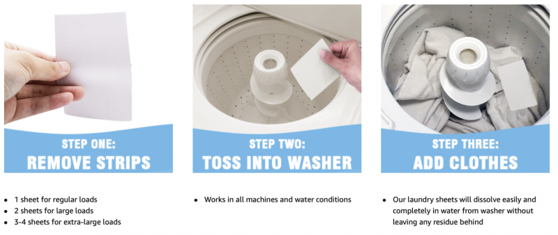 how to use laundry detergent sheets