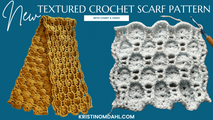 Honey Pot Textured Crochet Scarf Pattern