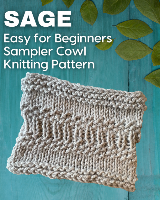 Sage Sampler Cowl Knitting Pattern