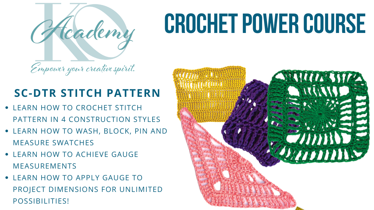 Crochet Power Course Sc Dtr with Kristin Omdahl