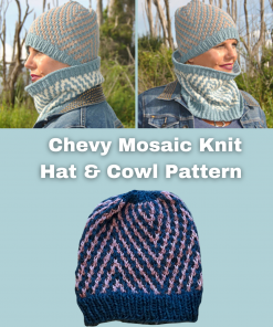 Chevy Mosaic Knit Hat & Cowl Patterns
