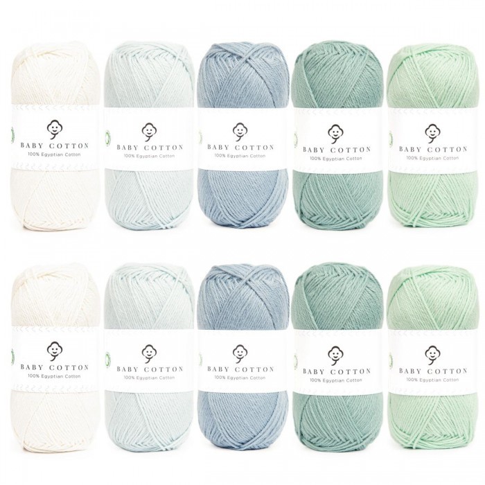 Hobbii Yarn baby organic cotton color pack