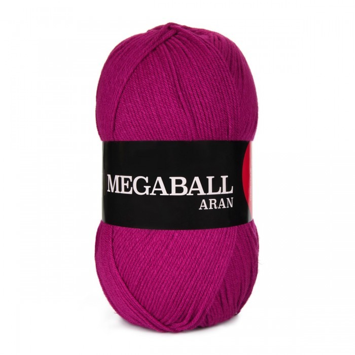 Hobbii Yarn's Mega Ball Aran 400g Magenta