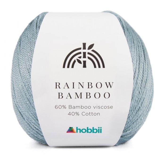 Hobbii Yarn's Rainbow Bamboo in color aqua