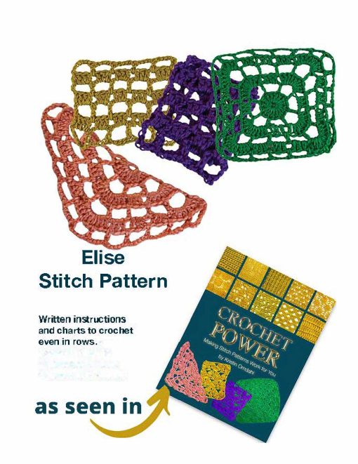 Elise stitch pattern even in rows free crochet pattern download