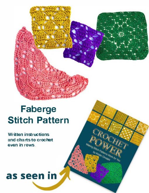 Faberge stitch pattern even in rows free crochet download