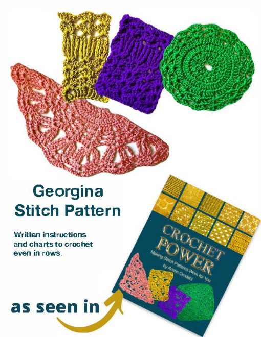 Georgina Even in Rows Stitch Pattern Free Crochet Download