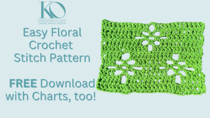 floral crochet stitch pattern free download with charts
