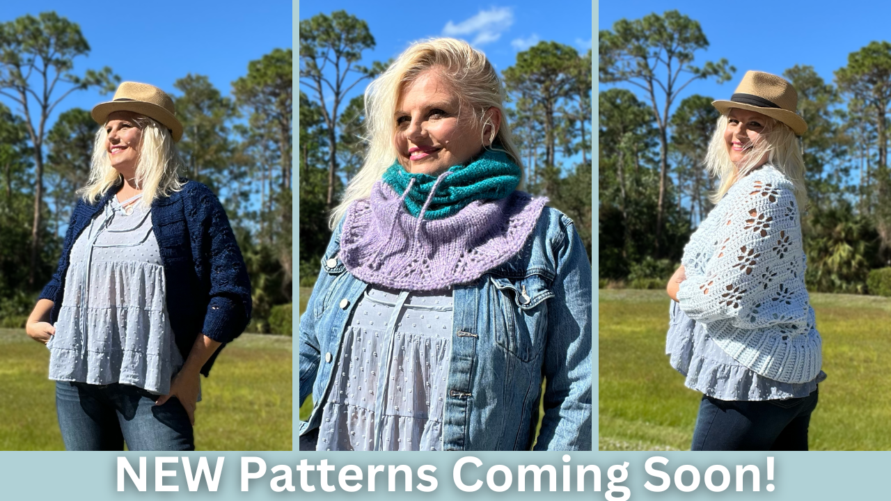 new knit and crochet patterns coming soon from Kristin Omdahl