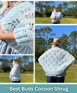 Best Buds Cocoon Shrug Crochet Pattern by Kristin Omdahl