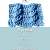 Syresa free crochet stitch pattern download