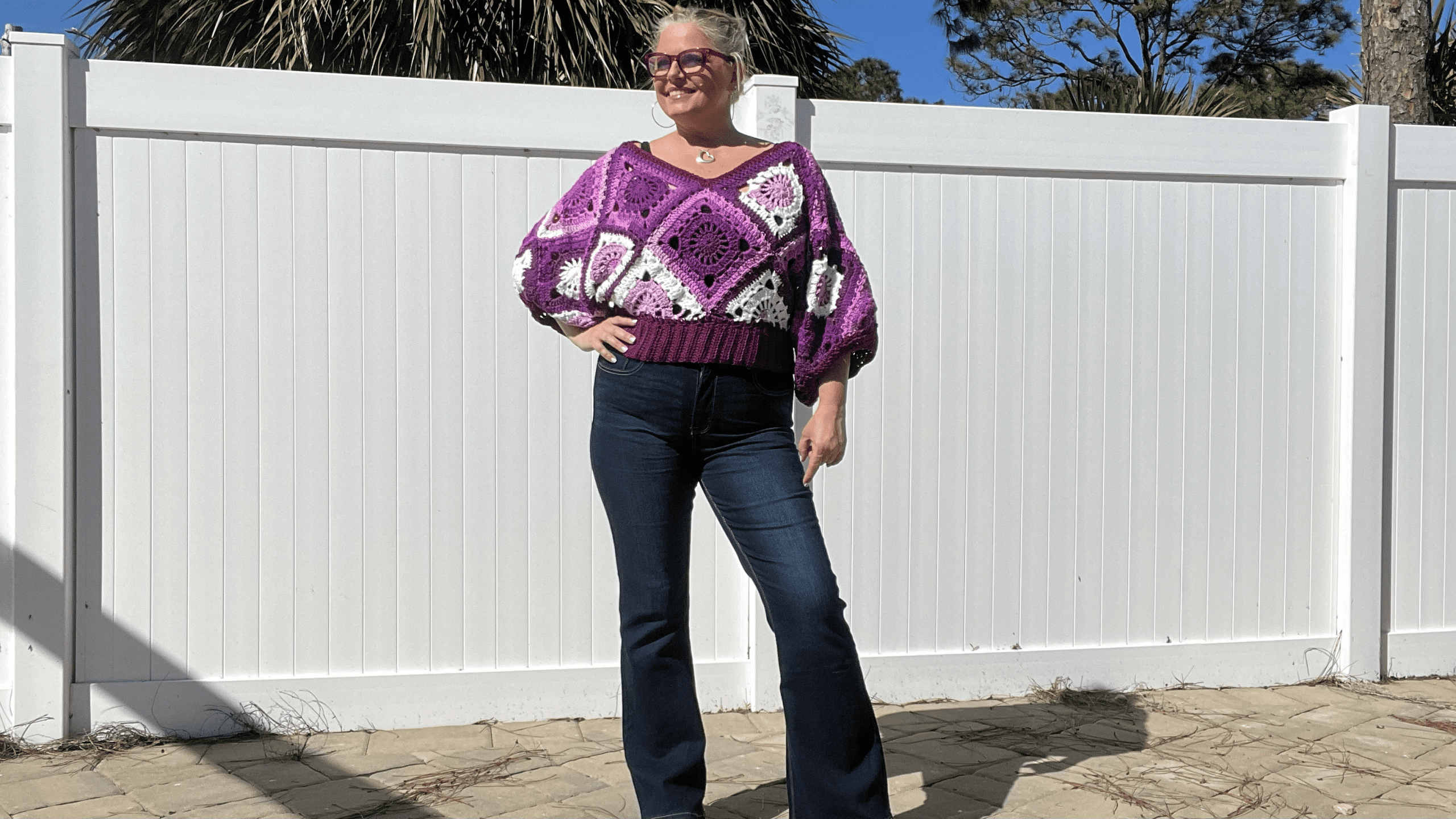 Dahlia Crochet Motif Pullover Pattern - Image 3