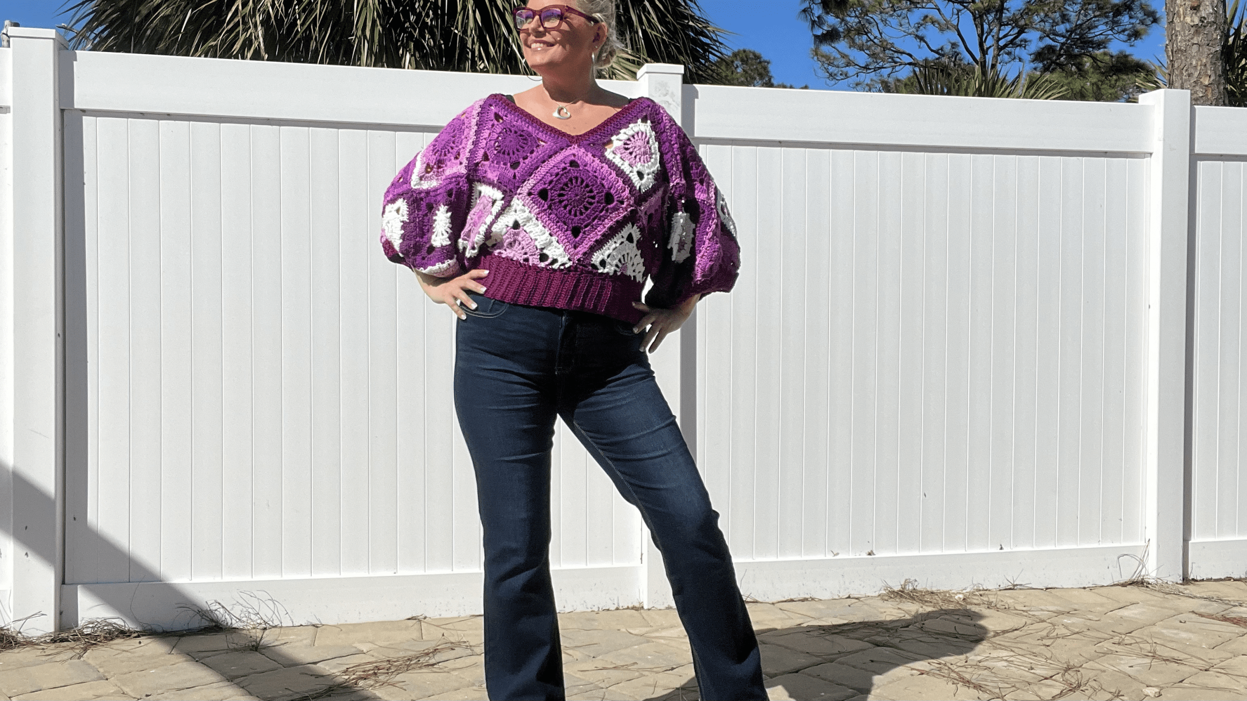 Dahlia Crochet Motif Pullover Pattern - Image 4