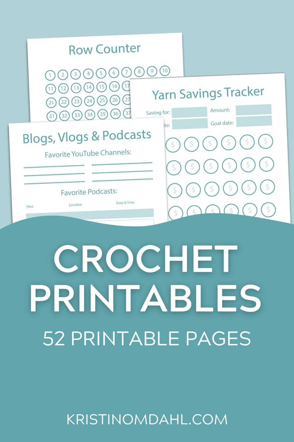 Free Crochet Printables Pages For Binders