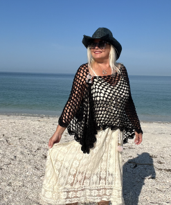 Sable Simple Mesh Crochet Shawl Pattern