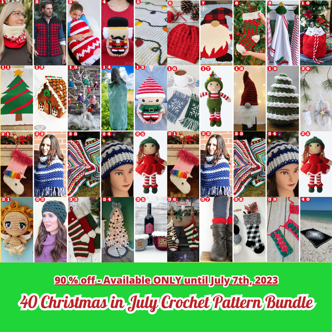 Christmas in July Bundle 90% off crochet patterns