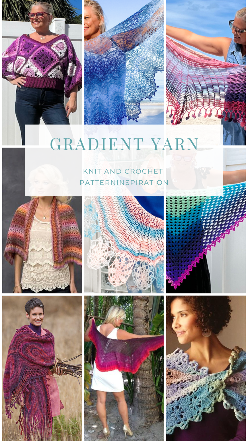 Knitting and Crocheting with Gradient Yarn | Kristin Omdahl